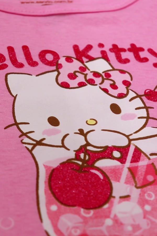 Conjunto Feminino Infantil Brinde da Alegria - Hello Kitty