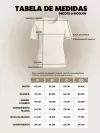 Camiseta Feminina de Algodão Bicolor Preto e Branco