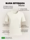 Camiseta Feminina 100% Algodão Estonada Manu Marrom