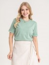 Camiseta Feminina 100% Algodão Estonada Manu Menta
