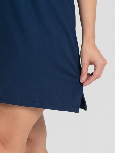 Vestido Curto de Molecotton de Viscose Cecília Marinho