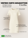 Vestido Curto de Molecotton de Viscose Cecília Marinho