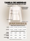 Blusa Feminina em Cotton Premium Gola Alta com Manga Longa Lisa Nina Off White