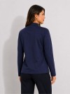 Blusa Feminina Gola Alta e Manga Longa de Algodão Isadora Marinho