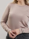 Blusa Feminina Térmica Peluciada Manga Longa Lívia Cappuccino
