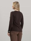 Blusa Feminina Térmica Peluciada Manga Longa Lívia Marrom Café