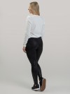 Calça Legging Cirrê Cós Alto Betina Preto