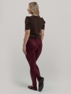 Calça Legging Cirrê Cós Alto Betina Vinho