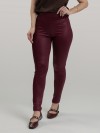 Calça Legging Cirrê Cós Alto Betina Vinho
