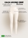 Calça Legging Cirrê Cós Alto Betina Preto