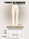 Calça Flare em Molecotton Premium com Bolso Faca e Cós Elástico Marrom Cacau