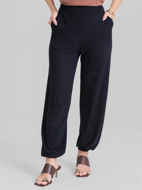Calça Aladim em Molecotton de Viscose Premium Preto Amanda