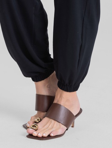 Calça Aladim em Molecotton de Viscose Premium Preto Amanda