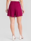 Shorts Molecotton de Viscose Premium Evasê Vinho Suelen