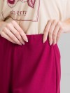 Shorts Molecotton de Viscose Premium Evasê Vinho Suelen