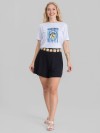 Camiseta Feminina Algodão Premium Estampada Lemon Branco