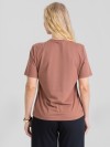 Camiseta Feminina Algodão Premium Estampada Western Marrom Cacau