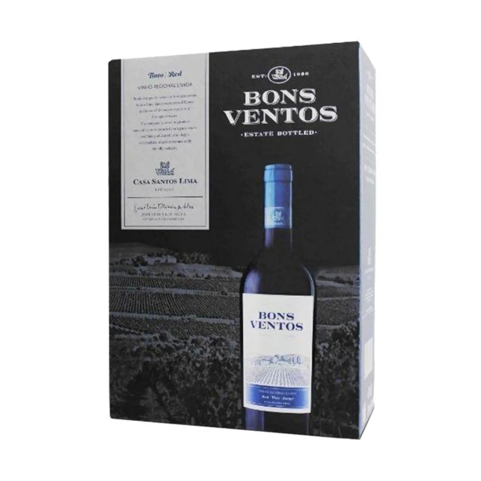 VINHO QUINTA BONS VENTOS BAG IN BOX TINTO 3000ML