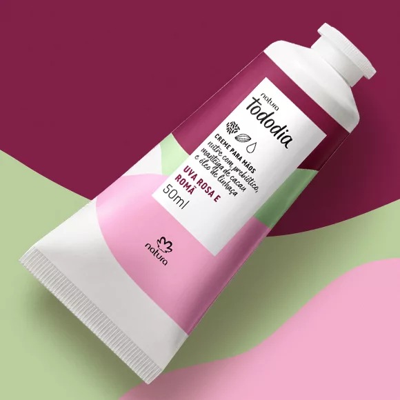 Natura Tododia Uva Rosa E Roma Kit Creme Maos Corpo Sabonete