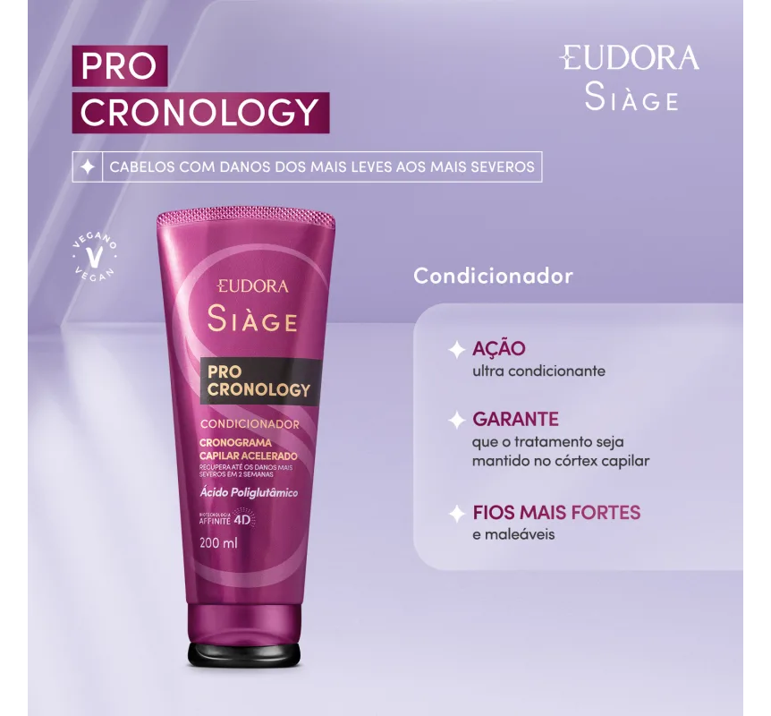 Eudora Condicionador Siàge Pro Cronology 200ml