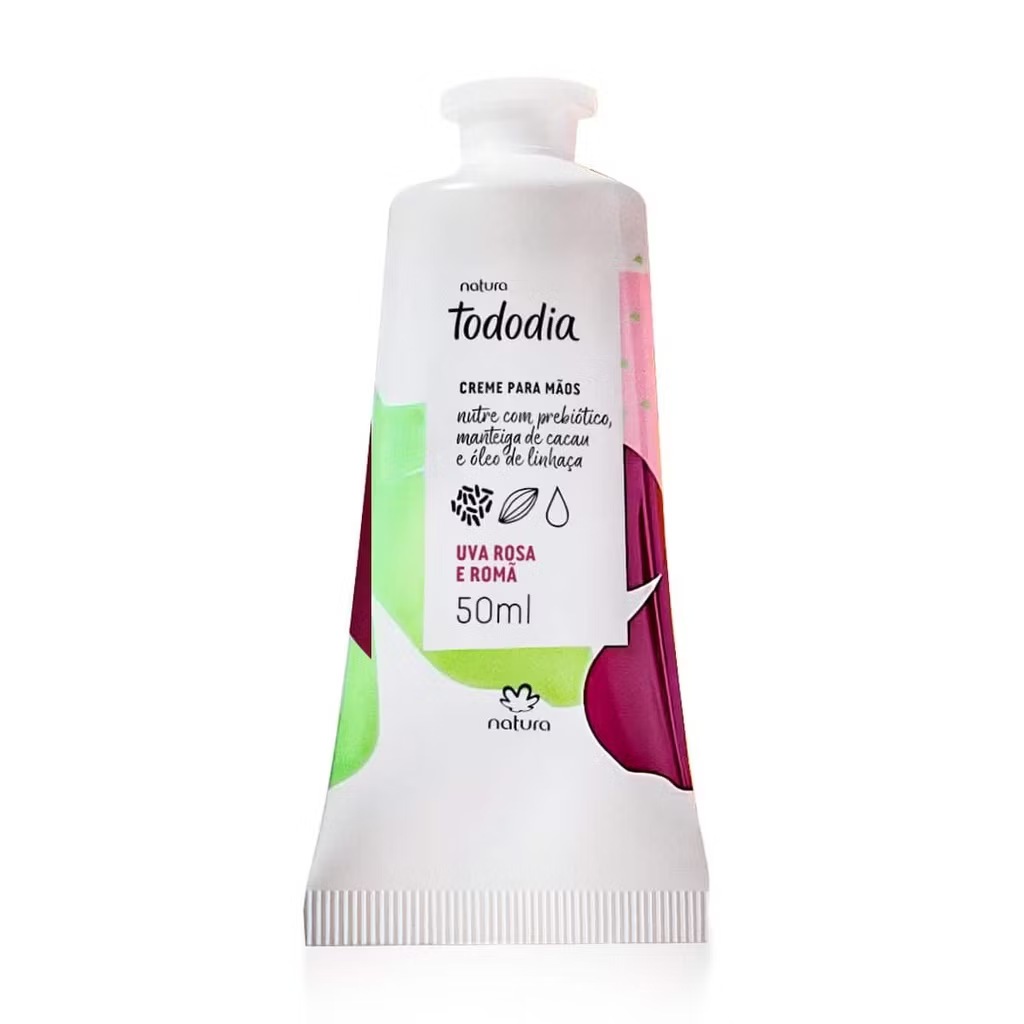 Natura Tododia Uva Rosa E Roma Kit Creme Maos Corpo Sabonete