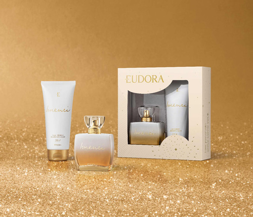 Eudora Imensi Tradicional Kit Presente Colonia Hidratante Corporal