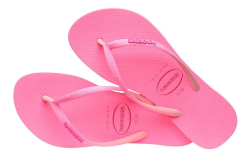 Chinelo Havaianas Slim Glitter Brilho Neon Tira Fina Origina Tamanho:33-34 BR;Cor:Verde