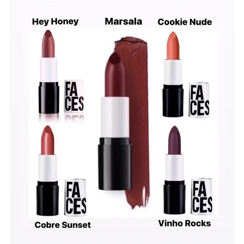 Natura Faces Matte Batom Marsala 3,5g