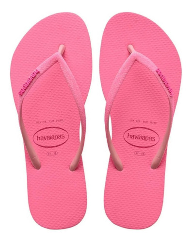 Chinelo Havaianas Slim Glitter Brilho Neon Tira Fina Origina Tamanho:33-34 BR;Cor:Verde