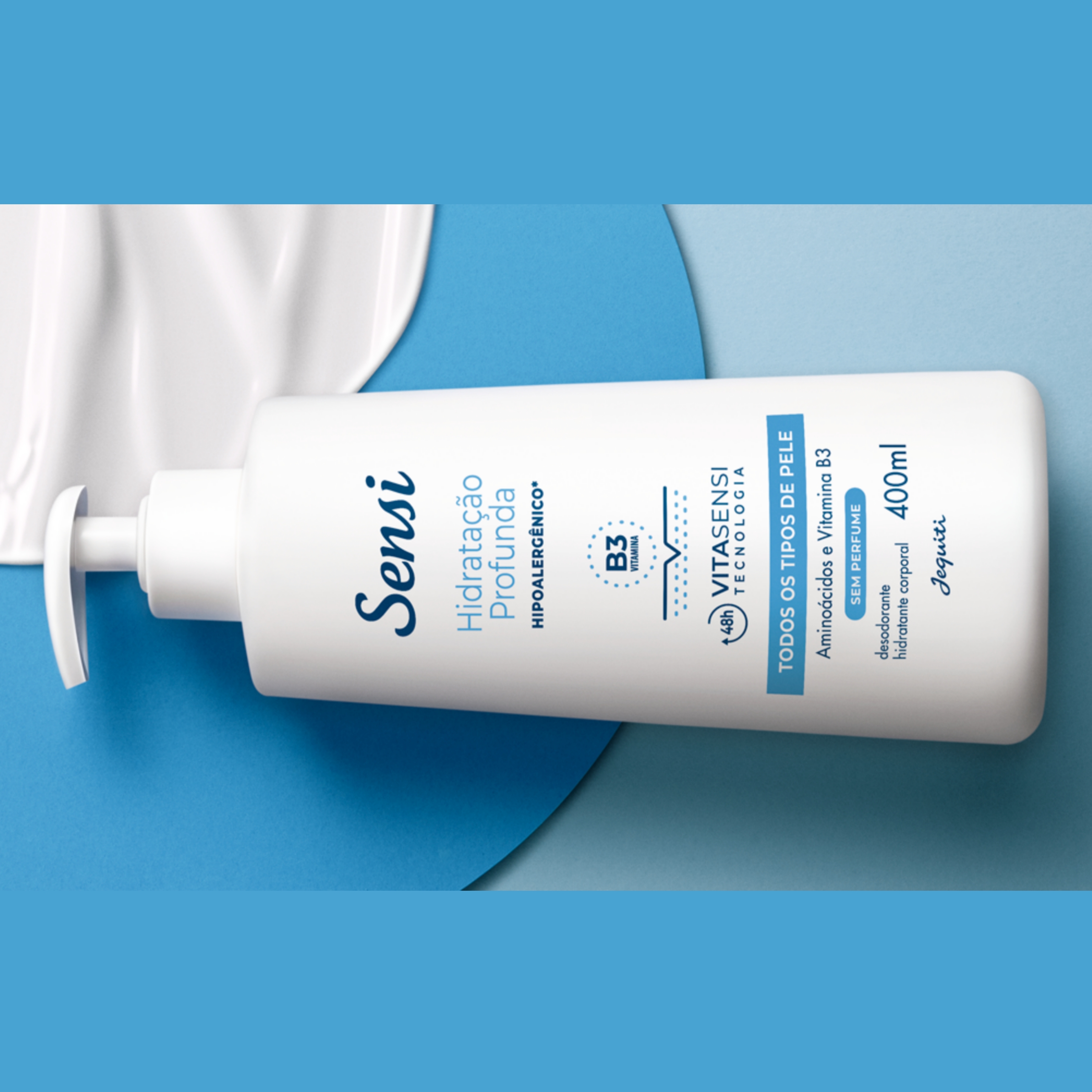 Jequiti Sensi Sem Perfume Hipoalergenico Hidratante 400ml