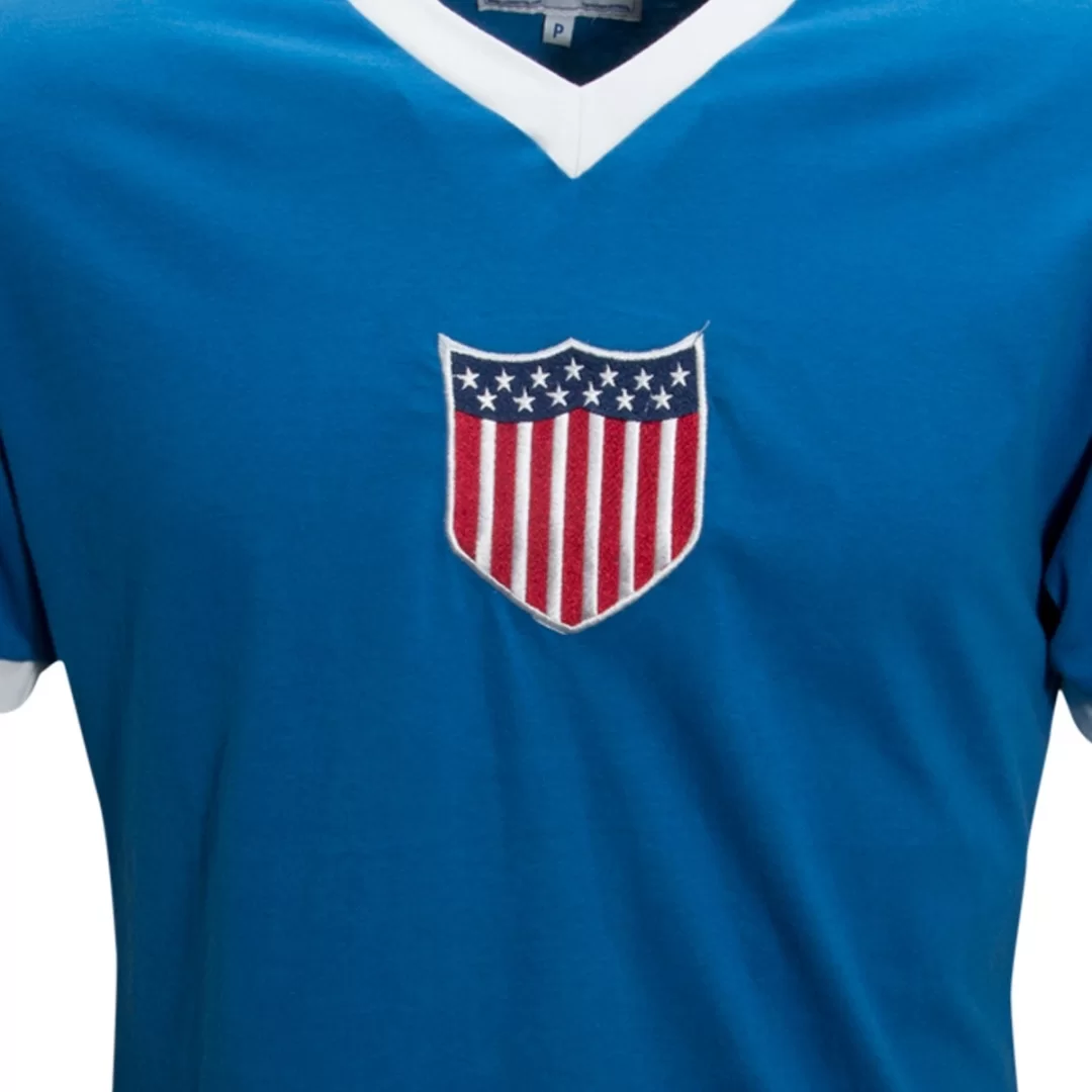 Camisa Estados Unidos 1934 Liga Retrô  Azul