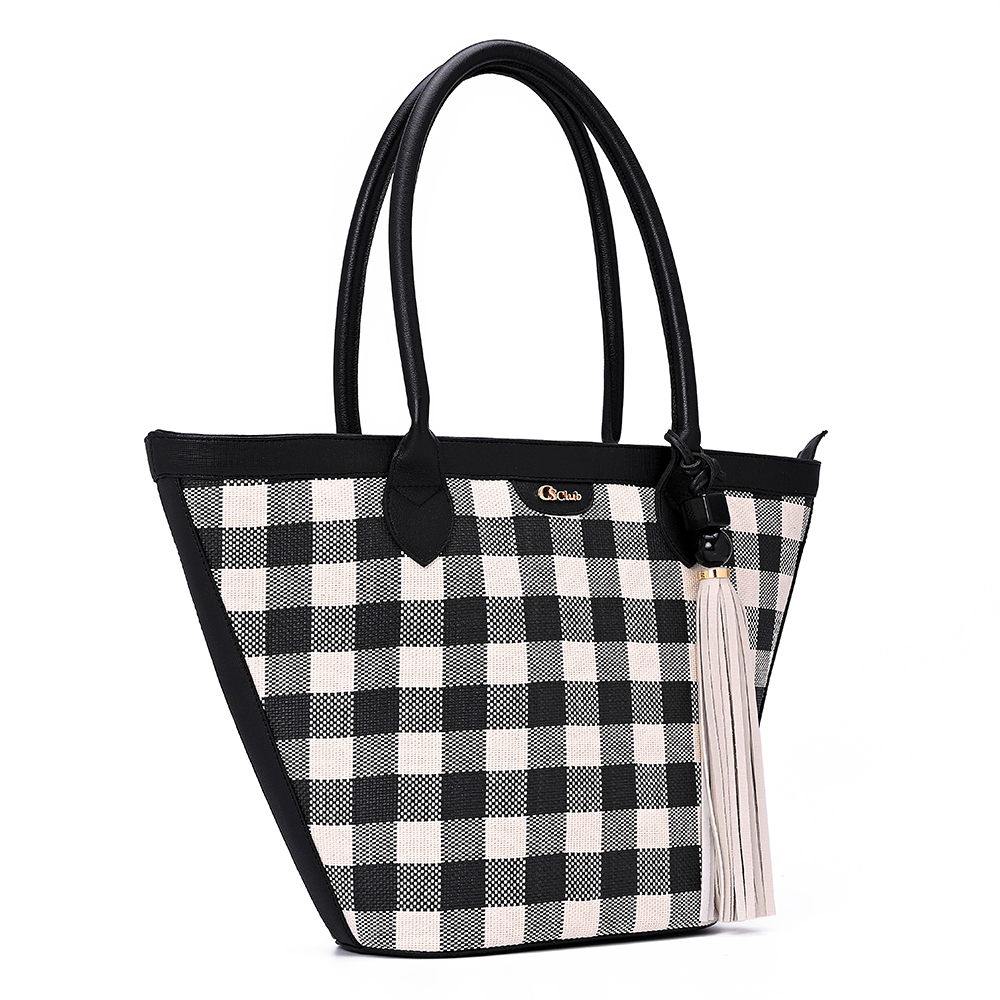 coach checkered bolsa