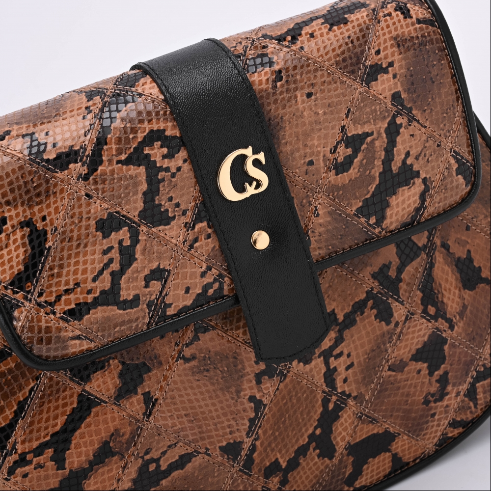 snake pattern bolsa