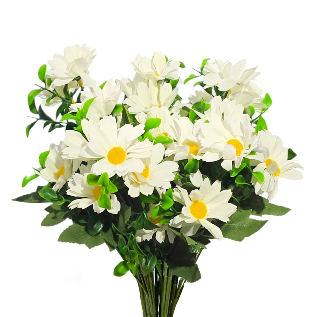 Kit 6 Buquês Mini Margarida Artificial Decoração Brancas