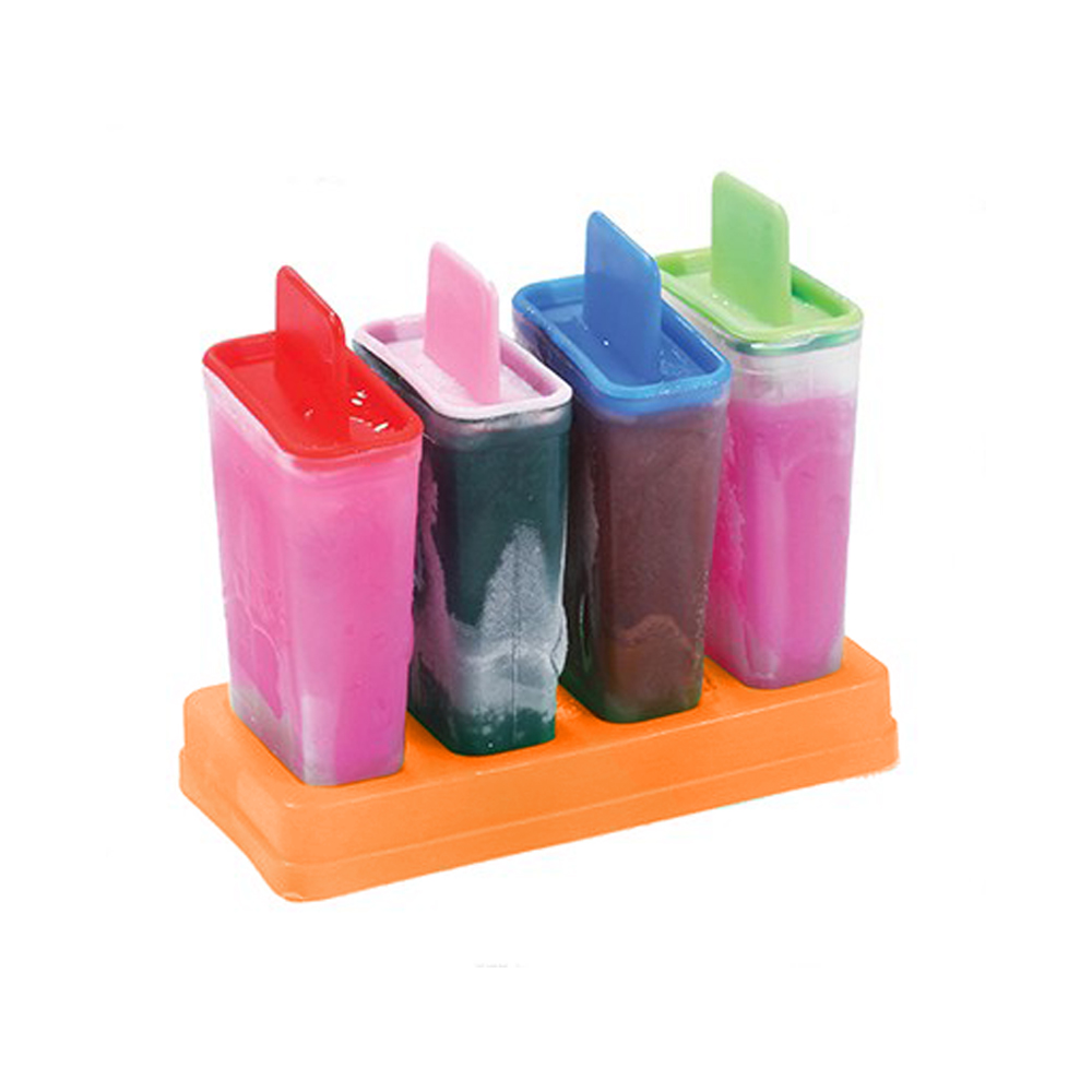 Kit 4 Forminhas de Fazer Picolé Sorvetinho Caseiro Colorido