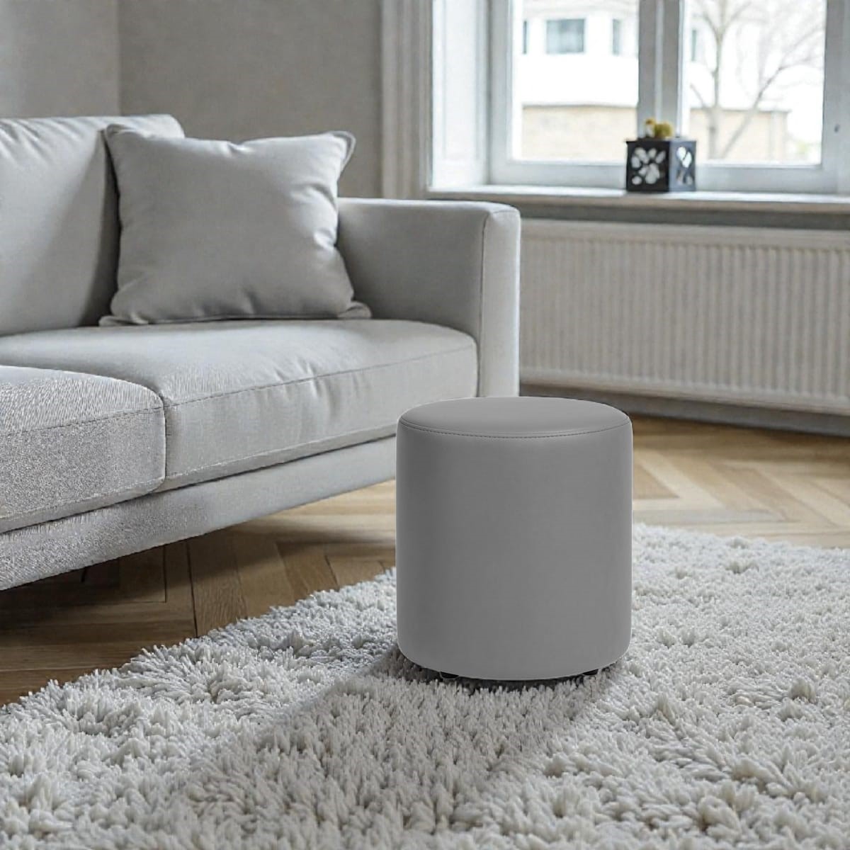 Puff Banqueta Redondo Decorativo Pufe Luxuoso Decoração