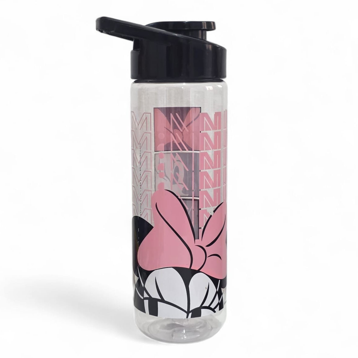 Garrafa Água Squeeze Minnie 700ml Cristal Escolar Academia