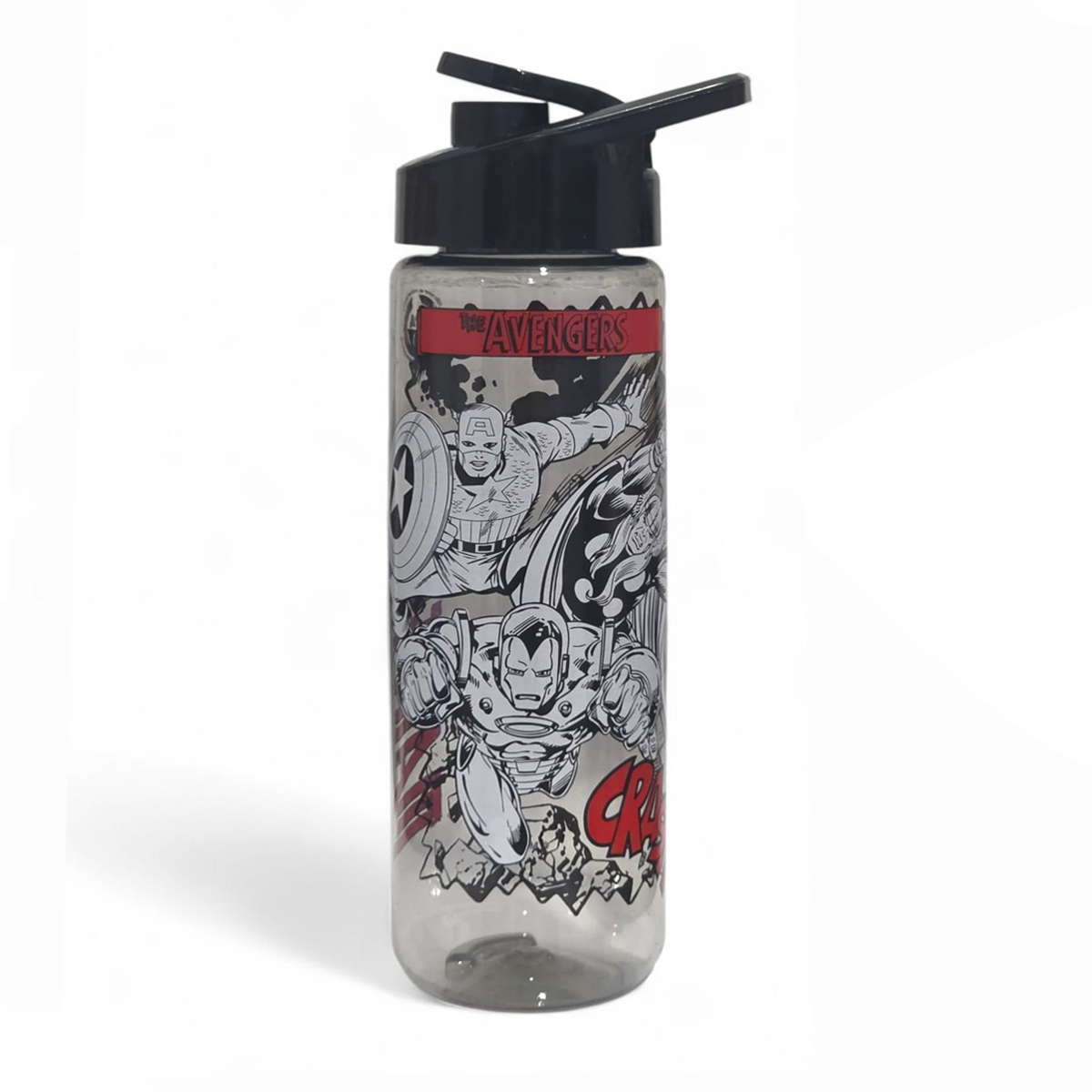 Garrafa de Água Squeeze Vingadores 700ml Escolar Academia