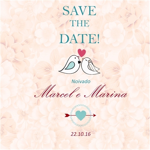 save the date noivado