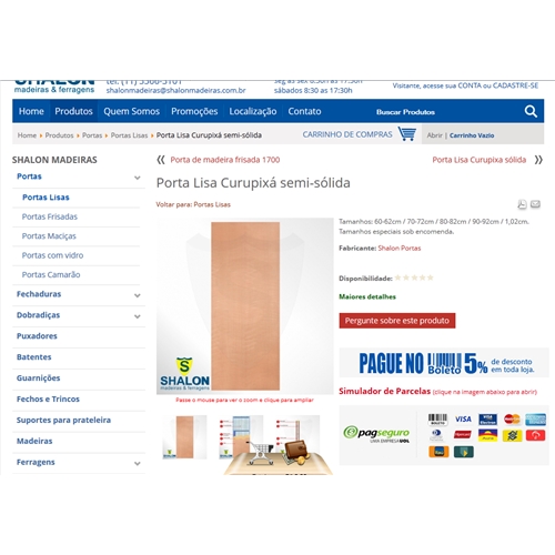 Exemplo de Layout e-Commerce do designer contato_354 para Layout completo loja virtual