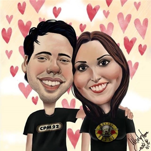 Exemplo de Ilustraçao ou Caricatura do designer Whelyton Costa para Caricatura Personalizada