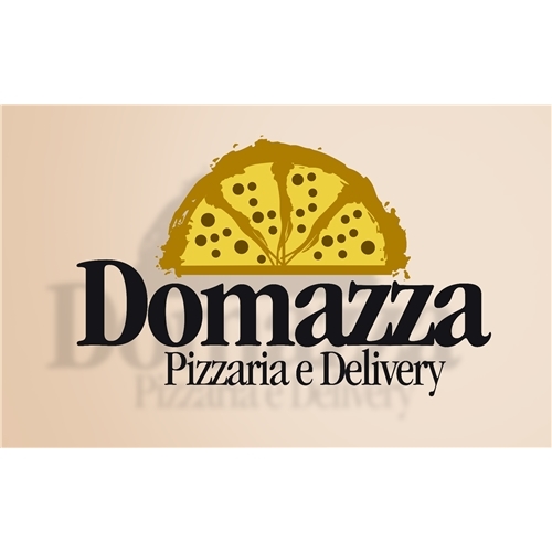 Exemplo de Logo do designer Rogério Souza para Domazza Pizzaria