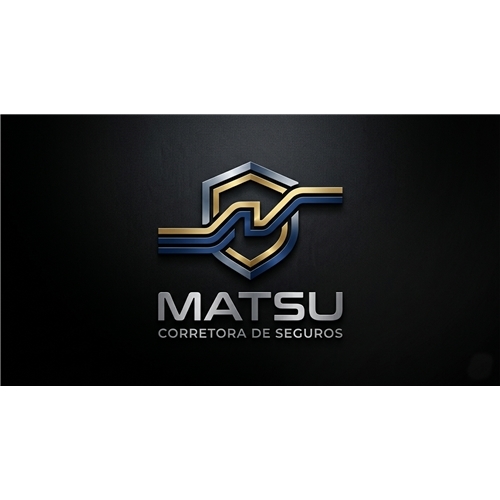 Exemplo de Logo do designer ACTOMAZINE para MATSU Corretora de Seguros