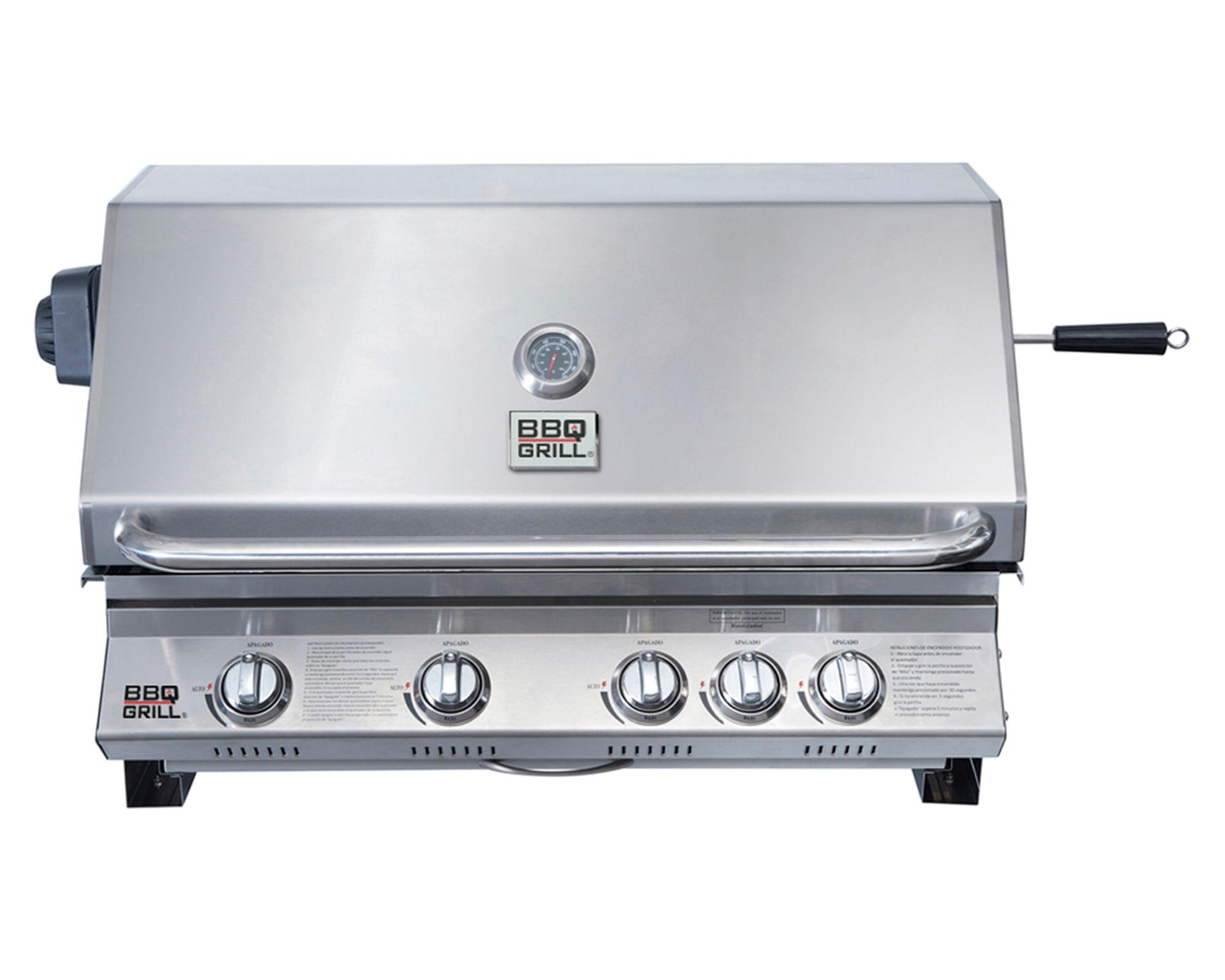 PARRILLA A GAS BBQ GRILL KANSAS EMPOTRADA 4 QUEMADORES