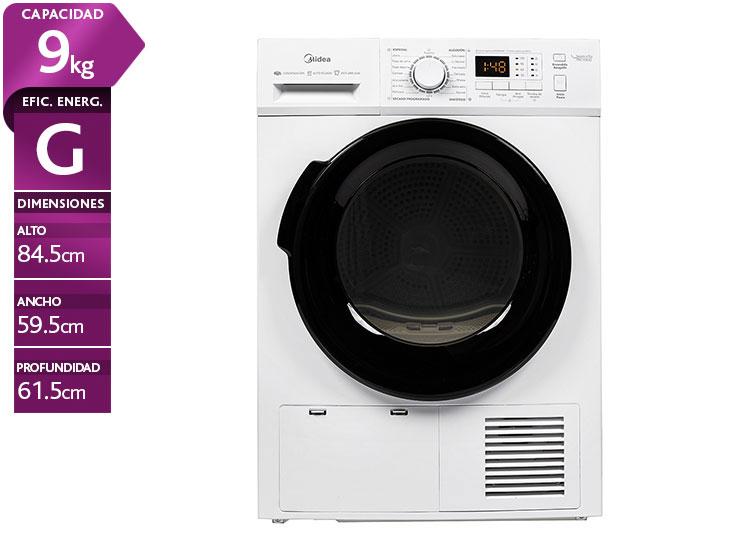 SECADORA CONDENSACION 9KG MIDEA MSC-90B08E Blanco