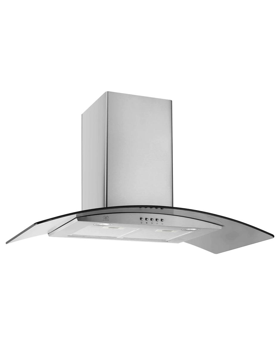 Avera Campana Extractora (90cm). Acero Inox Y Vidrio. Cev90