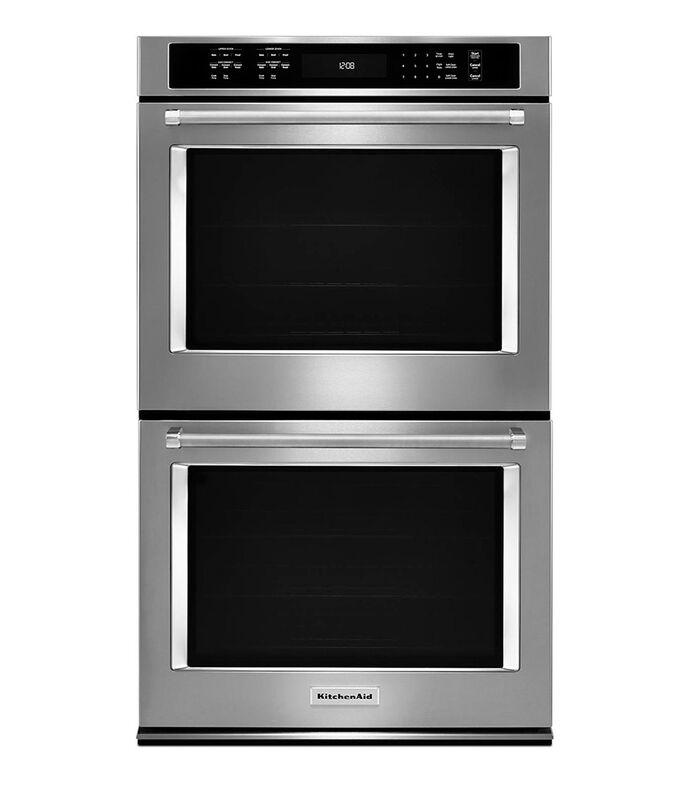 Horno Doble KitchenAid 30 pulgadas gris acero KODE500ESS
