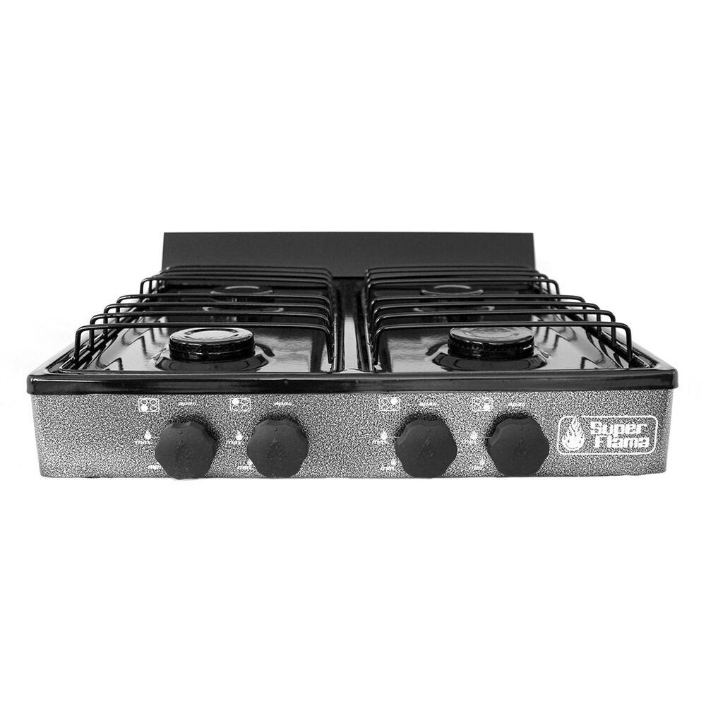 Parrilla de Gas 4 Quemadores Super Flama Gris