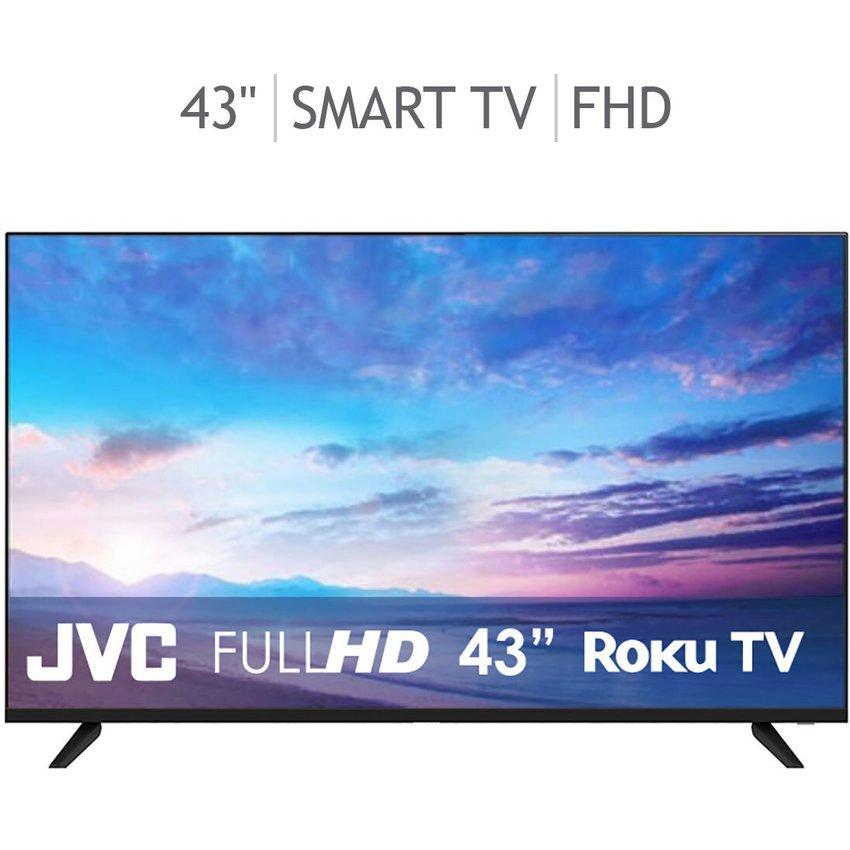 JVC Pantalla 43" Frameless SMART TV Roku TV