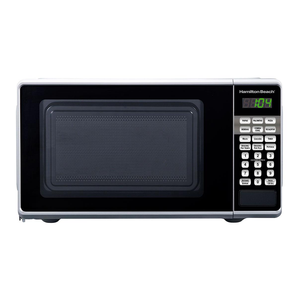 Horno de Microondas Hamilton Beach 0.7 Pies Cubicos Plata HB-P70T20AP-VB